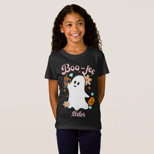 T-Shirt Soeur Boo-Jee | Ghost rétro (Devant entier)