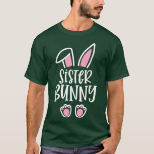 T-shirt Soeur Bunny Matching Famille Pâques, Soeur Pâques