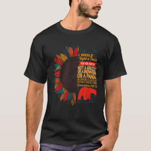 T-shirt Soeur Combattez Un Ours Pour Vous Soeur Pas Un Gri