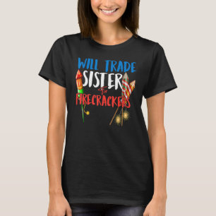 T-shirt Soeur Commerciale Pour Pétards Garçons 4 juillet K