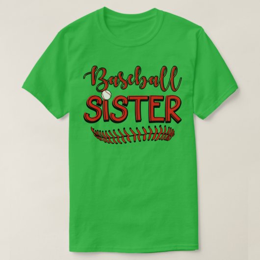 T-shirt Soeur de baseball (Design devant)