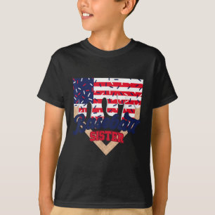 T-shirt Sœur de baseball Drip Glace Baseball Jour de match