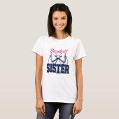 T-shirt Soeur de baseball drôle (Devant entier)