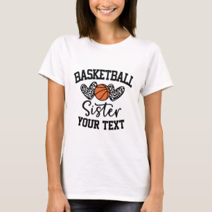 T-shirt Sœur de basket-ball personnalisée