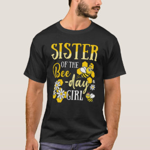 T-shirt Soeur De La Fête De L'Abeille Fille Hive Fête Corr