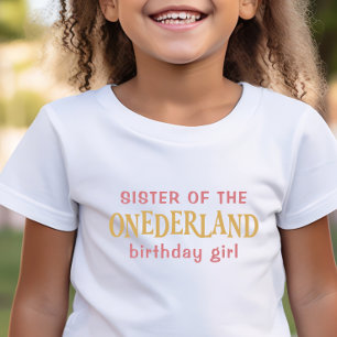 T-shirt Sœur de la fille qui fête son anniversaire Alice a