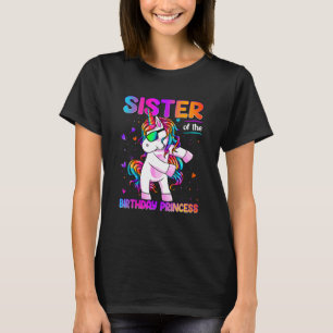 T-shirt Soeur de la princesse Anniversaire Dabbing Unico