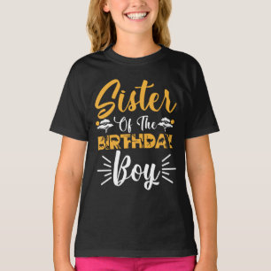 T-shirt Soeur De L'Anniversaire Boy Zoo Animal