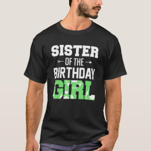 T-shirt Soeur De L'Anniversaire Fille Soccer Fille Famille