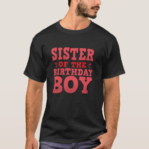 T-shirt Soeur De L'Anniversaire Garçon Famille Anniversair