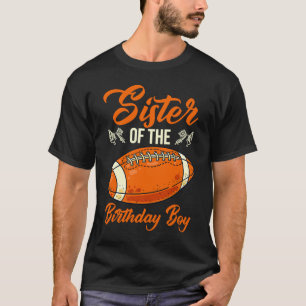 T-shirt Soeur De L'Anniversaire Garçon Football Tackle Qua