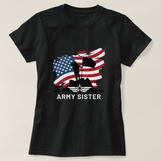 T-shirt Sœur de l'armée (Design devant)