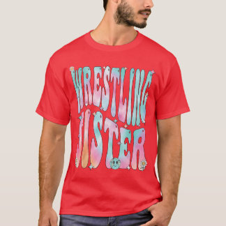 T-shirt Sœur de lutte Sœur de lutte groovy amis
