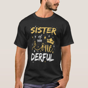 T-shirt Soeur de M. One Derful Party Correspondant Famille