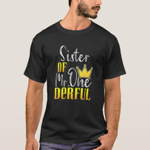 T-shirt Soeur De M. Onederful Première Soeur Correspondant