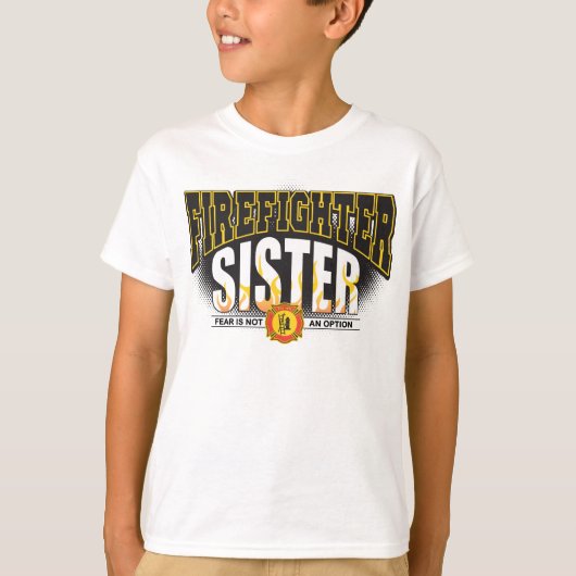 T-shirt Soeur de sapeur-pompier (Devant)