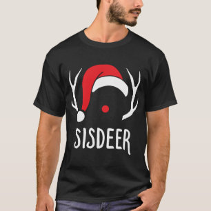 T-shirt Soeur Deer Christmas Reindeer Famille correspondan