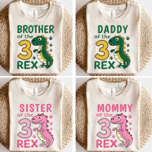 Sœur des Trois-Rex Anniversaire Dinosaure