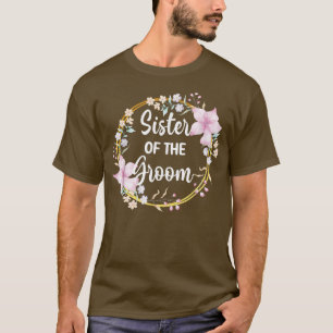 T-shirt Sœur du marié Shower Jour de mariage Sœur du marié