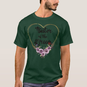 T-shirt Sœur du Marié Shower Jour de Mariage Sœur du Marié