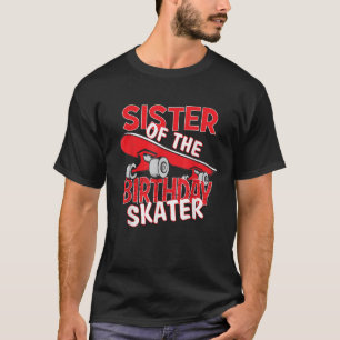 T-shirt Soeur Du Patineur D'Anniversaire Garçon Et Fille B