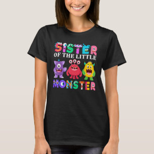 T-shirt Soeur Du Petit Monster Famille D'Anniversaire