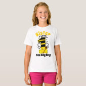 T-shirt Soeur du premier anniversaire Bee (Devant entier)
