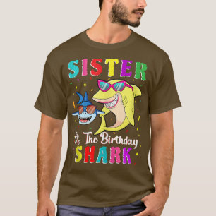 T-shirt Soeur Du Requin Anniversaire Famille Anniversaire