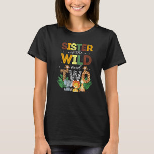 T-shirt Soeur Du Sauvage Deux Zoo Anniversaire Safari Jung