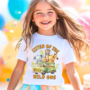 T-shirt Soeur du Sauvage Un safari animal anniversaire