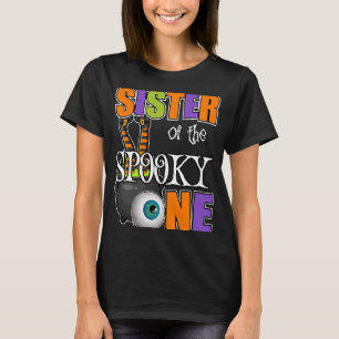 T-shirt Soeur Éffrayante Un 1er Anniversaire Halloween Thè