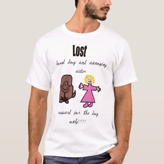 T-shirt Soeur et chien perdus (Devant)