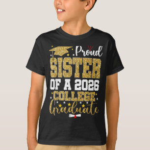 T-shirt Sœur fière d'un diplômé de l'université de 2026