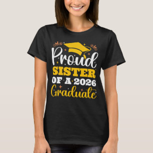 T-shirt Sœur fière d'une promotion 2026 personnalisée