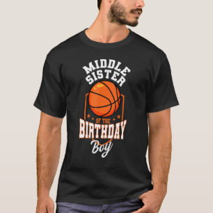 T-shirt Soeur Intermédiaire Du Thème De Basket-Ball Pour E