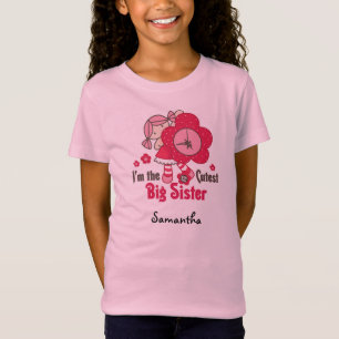 T-Shirt Soeur la plus mignonne de poupée de chiffon de