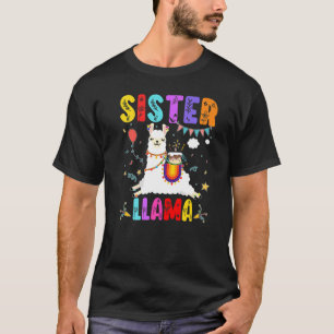 T-shirt Soeur Llama Anniversaire Llama Alpaca Thème Famill