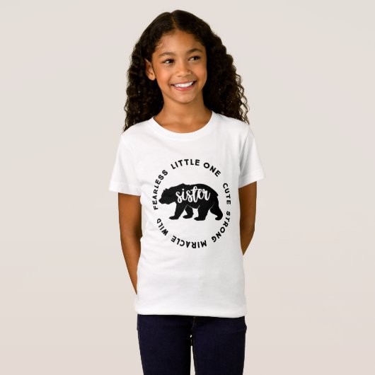 T-Shirt Soeur ours, famille .T-shirt (Devant entier)