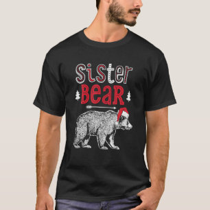 T-shirt Soeur Ours Noël Père Noël-Family Correspondant Pyj
