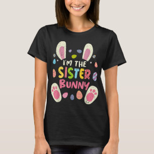 T-shirt Soeur Pâques Correspondante Famille Bunny Face Cos