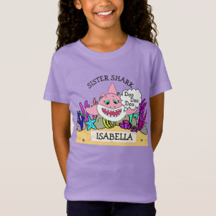 T-Shirt Soeur personnalisée de bébé requin