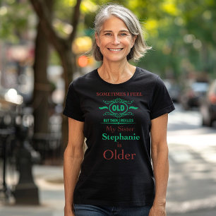 T-Shirt Soeur Personnalisée - Humour D'Âge Joueur