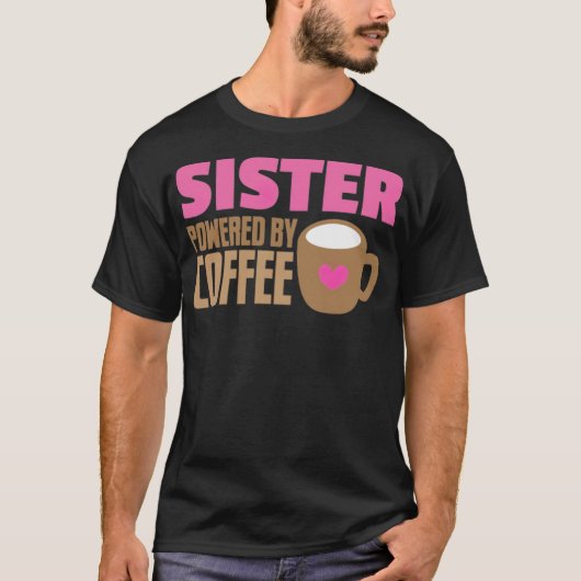 T-shirt soeur propulsée par le chat à boisson (Devant)