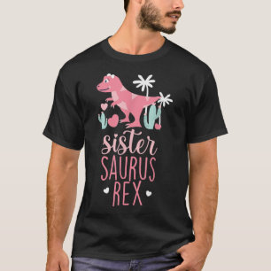 T-shirt Soeur Saurus Rex Dinosaur Enfants