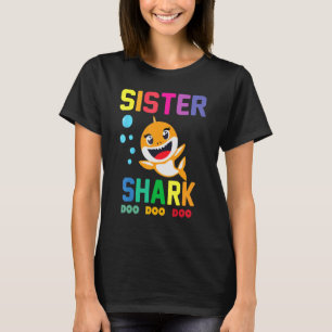 T-shirt Soeur Shark Soeur Shark Fête des mères de la famil