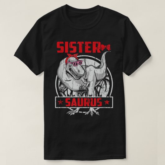 T-shirt Soeur Sistersaurus TRe Dinosaur  (Design devant)
