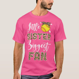 T-shirt Soeur Softball Little Sister Plus Grand Ventilateu