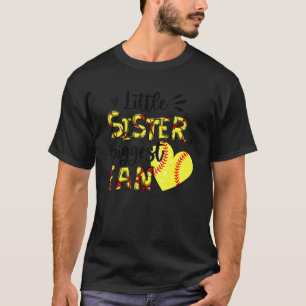 T-shirt Soeur Softball Petite Soeur Plus Grand Fan