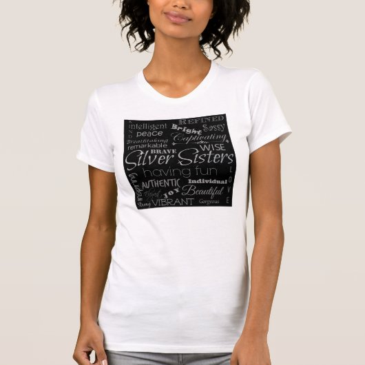 T-shirt Soeurs argentées (Devant)