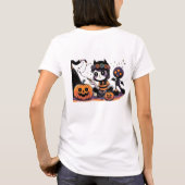 T-shirt Soeurs d'Halloween - Pratique Éffrayante d'écritur (Dos)